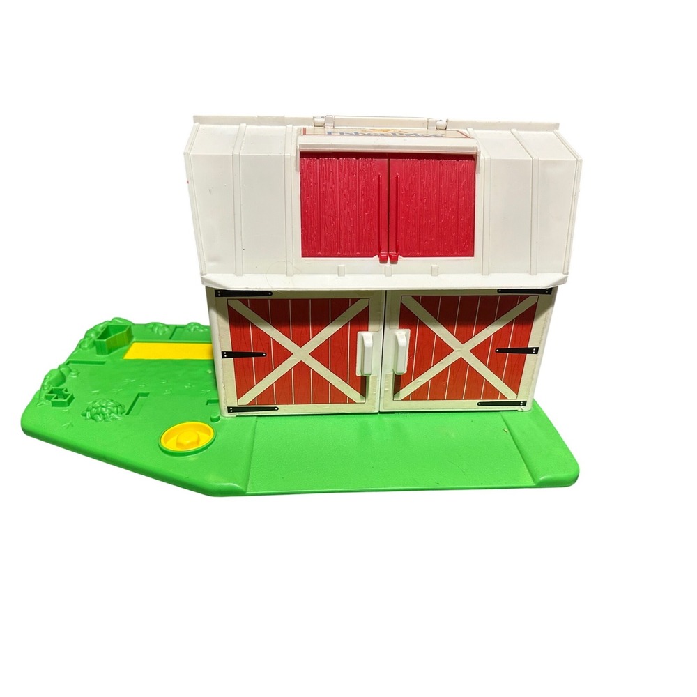 Vintage 1990 Fisher-Price Little People Farm Barn #2555, Barn Only, No Moo Sound